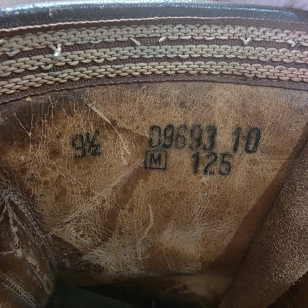 Men's Vintage Brown Leather Hunting Boots - Picture 6 of 6